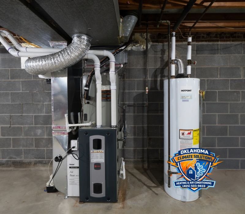 New Furnace and Hot Water Tank Installed - Oklahoma Climate Solutions